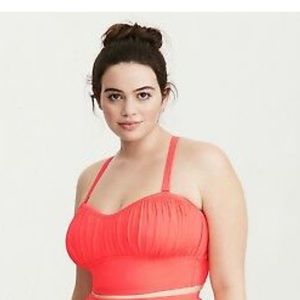 Torrid Coral Swim top